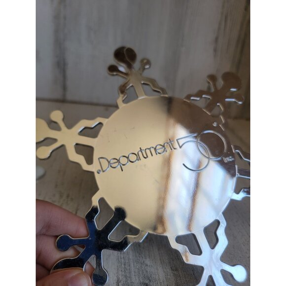 Vintage Dept 56 heritage village collection large snowflake ornament set - Picture 6 of 8